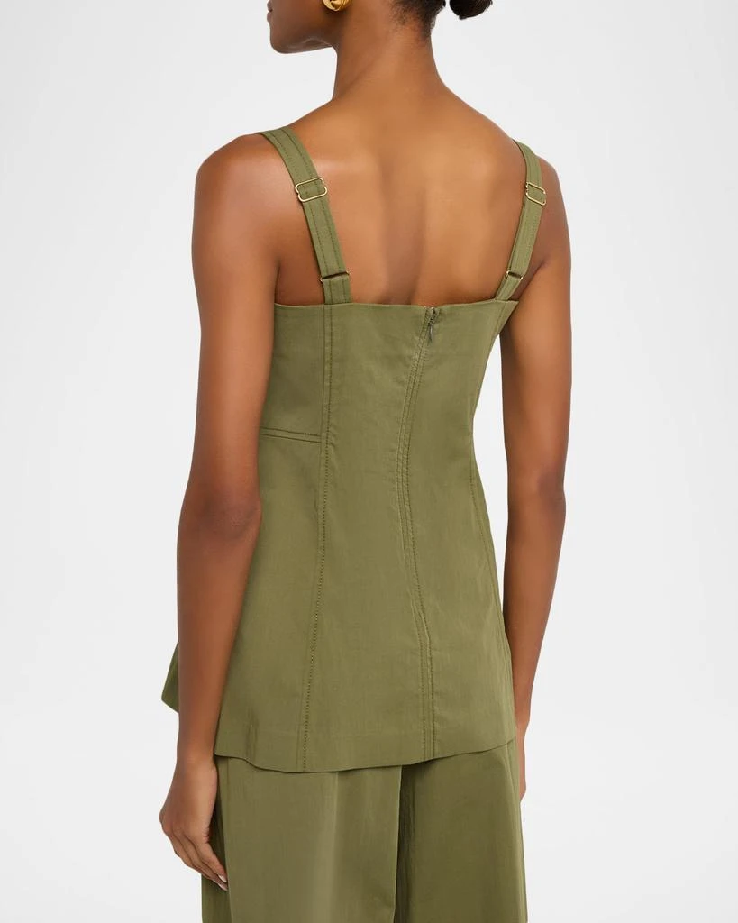 VERONICA BEARD Kariselle Sleeveless Square-Neck Top 3