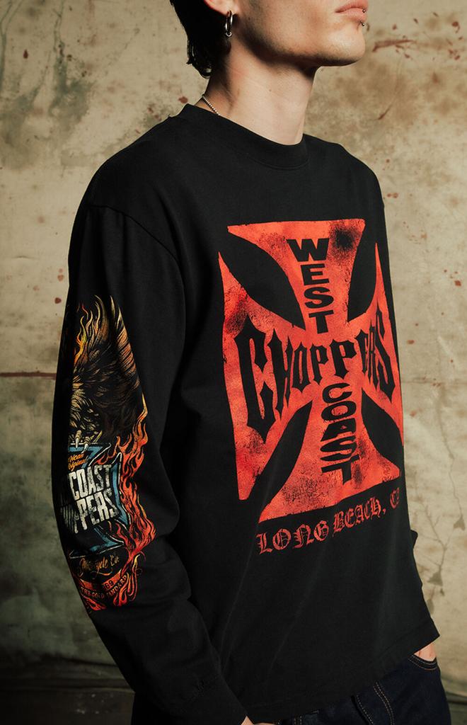 West Coast Choppers Saw Red Long Sleeve T-Shirt - T-Shirts