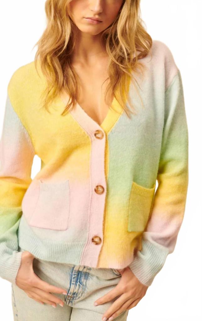 John + Jenn Phoenix Cardigan In Prism