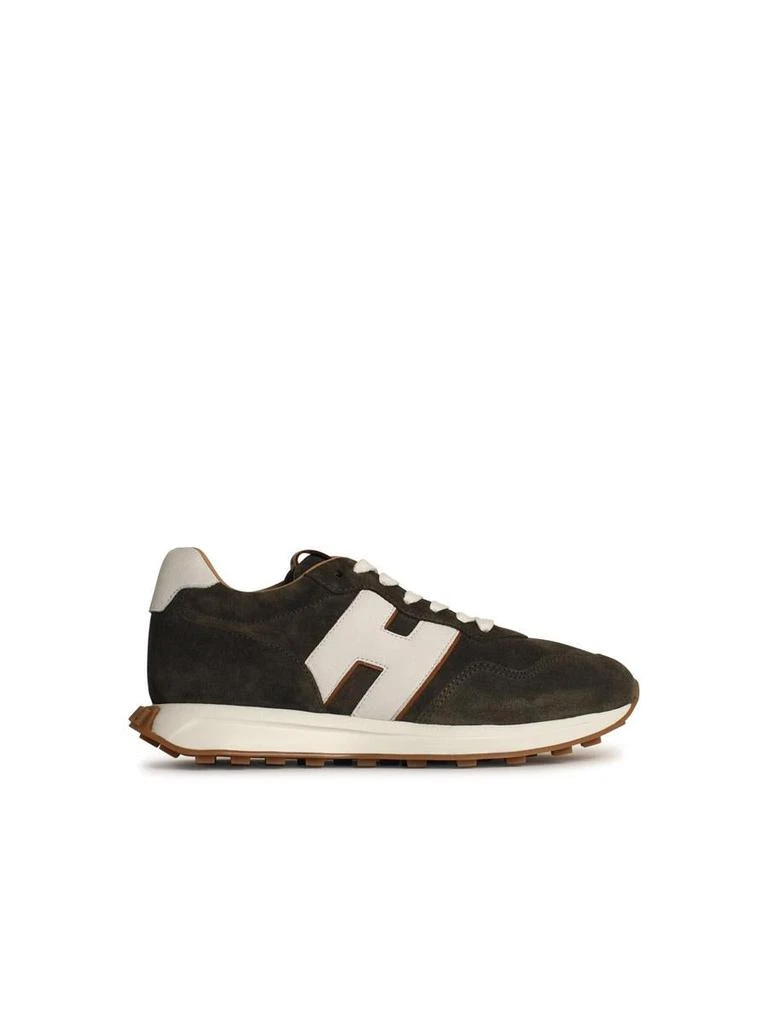hogan Hogan 'H601' Green Leather Sneakers 1