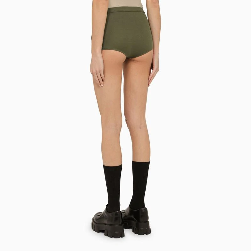Prada Military green cotton culotte shorts 4