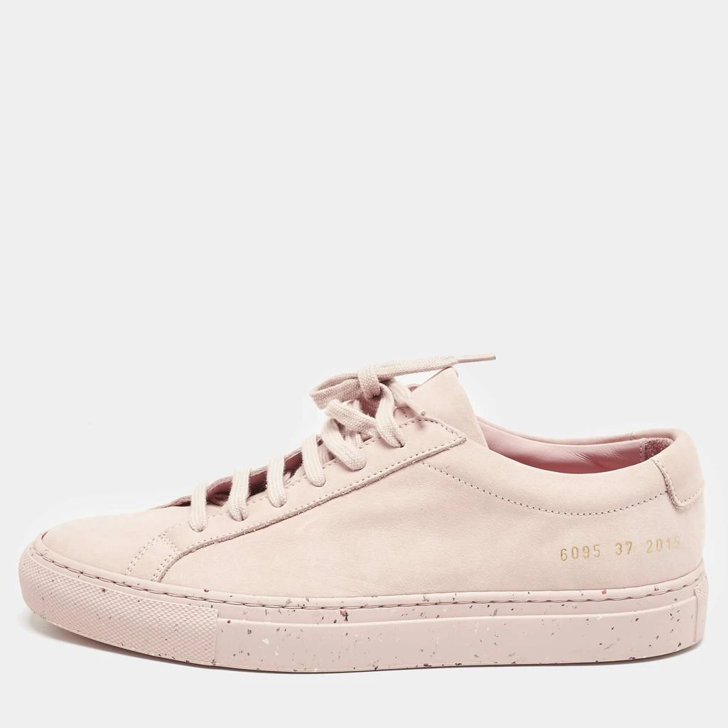 Common Projects Common Projects Blush Pink Nubuck Leather Achilles Low Top Sneakers Size 37 1