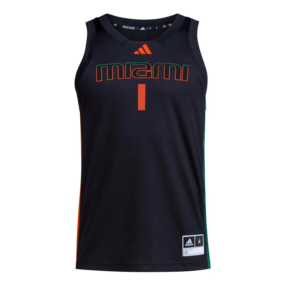 Adidas Miami Hurricanes Crew Neck Sleeveless Replica Jersey 1