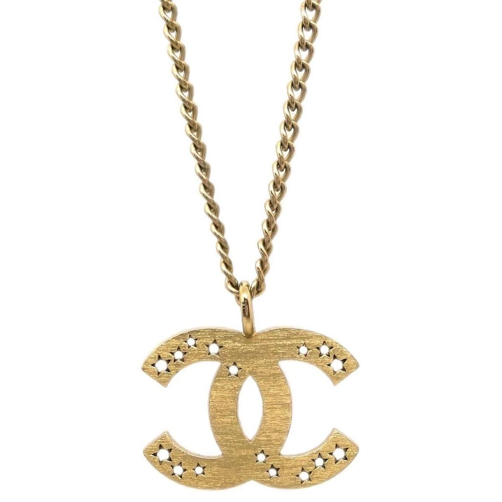Chanel Cc Pendant Necklace Metal _Plated Necklace Jewelry (Pre-Owned) 2