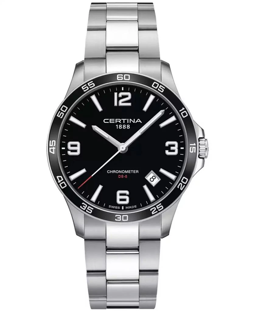 Certina Men's Swiss DS-8 Stainless Steel Bracelet Watch 42mm 1