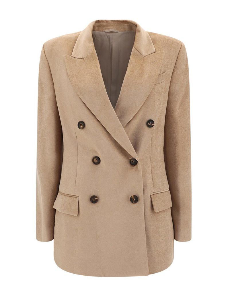 Brunello Cucinelli Double-Breasted Jacket With Necklace – On Brunello Cucinelli Double-Breasted Jacket With Necklace – On