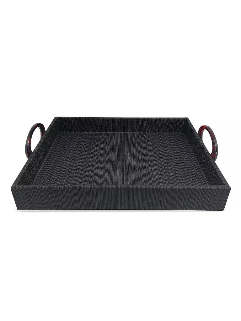 Mariposa Welcome Home Midnight Tortoise Handled Small Tray 1