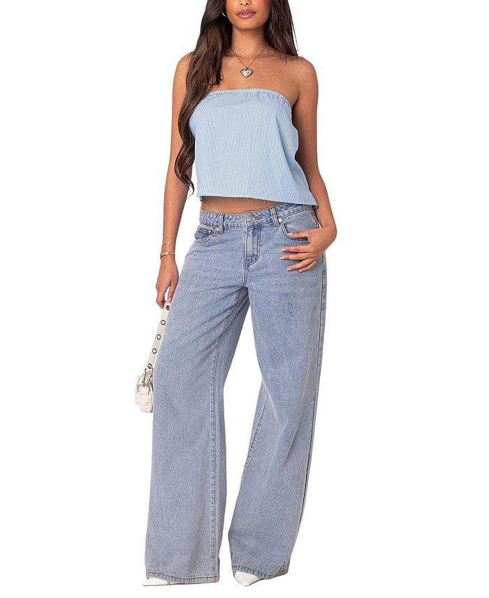 Edikted Toby Striped Tube Top