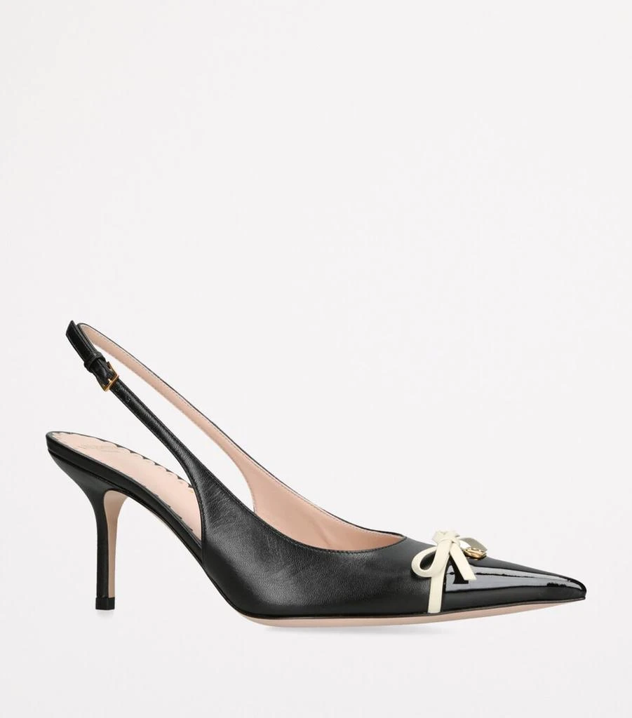 Valentino Leather Bepointy Slingback Heels 80 3