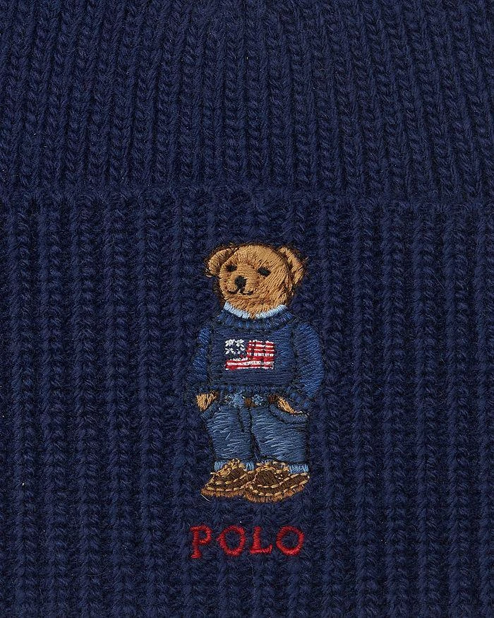 Ralph Lauren Solid Flag Bear Beanie 2