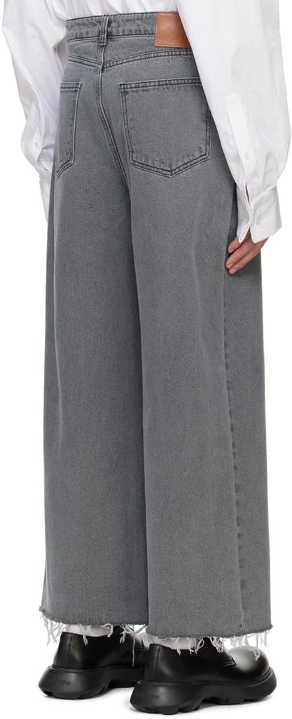 Recto Gray Low Rise Wide Jeans 3