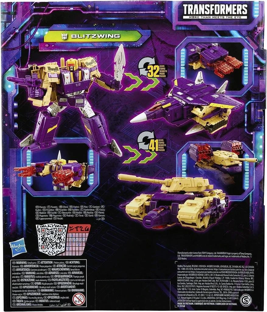 Transformers Transformers Toys Generations Legacy Series Leader Blitzwing Triple Changer Action Figure - Kids Ages 8 and Up, 7-inch 5