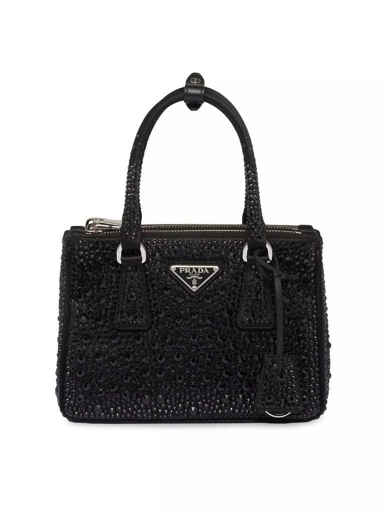 Prada Galleria Satin Mini Bag with Crystals 1
