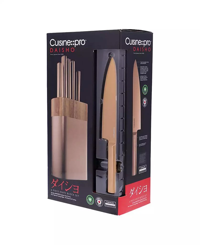 Cuisine::pro® Daisho Nara Knife Block Copper Set, 6 Piece 6