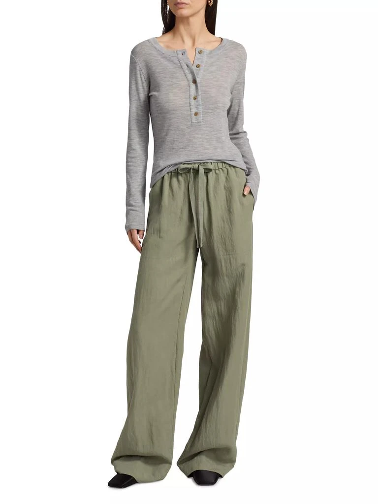 Vince Merino Wool Henley Top 2