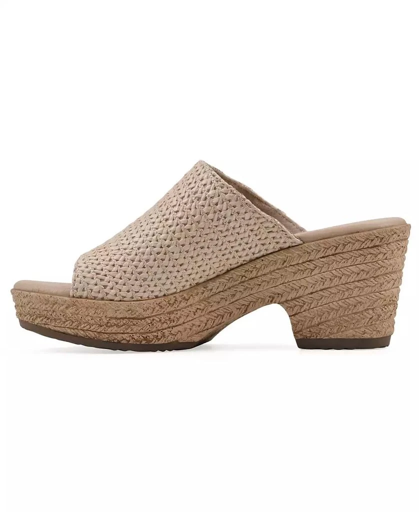 White Mountain Women's Biando Wedge Slip-On Sandals 6