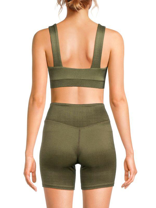 TWENTY MONTREAL Ribbed Sports Bra