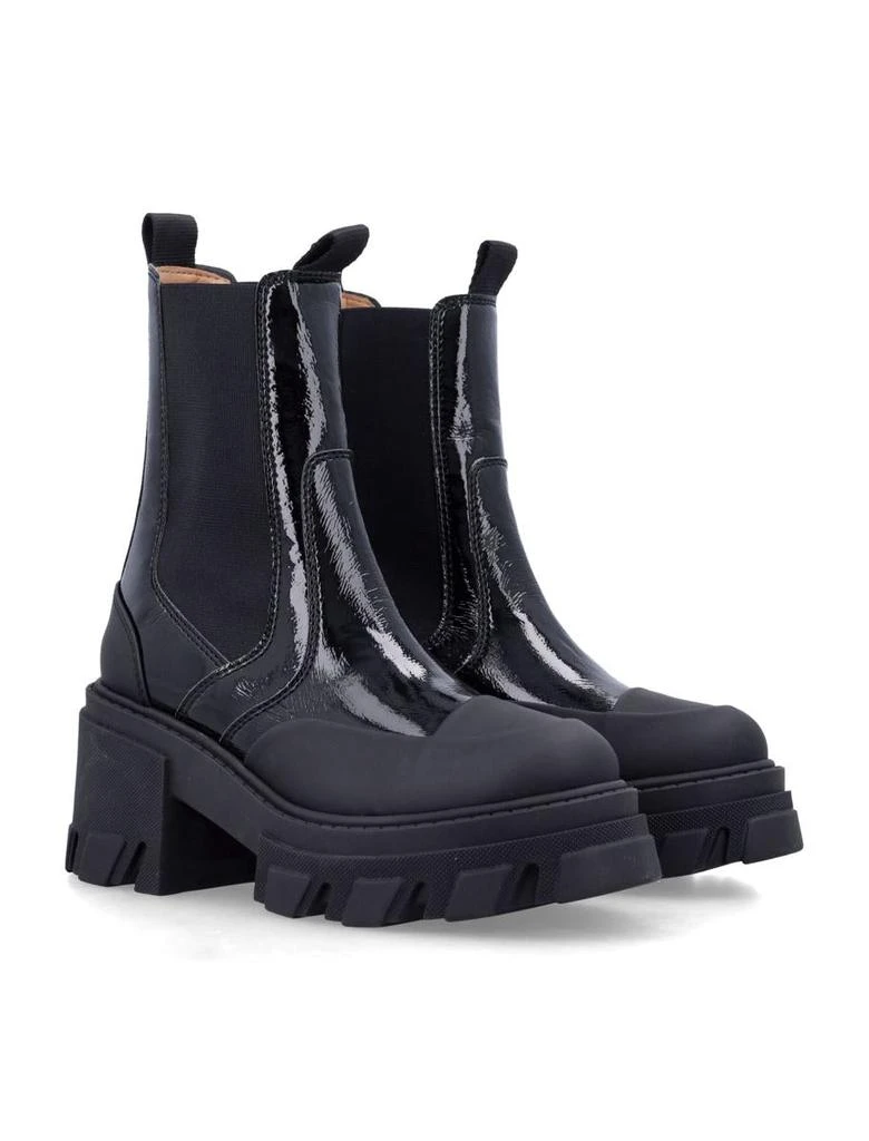 Ganni Ganni Cleated Heeled Mid Chelsea Boots 2
