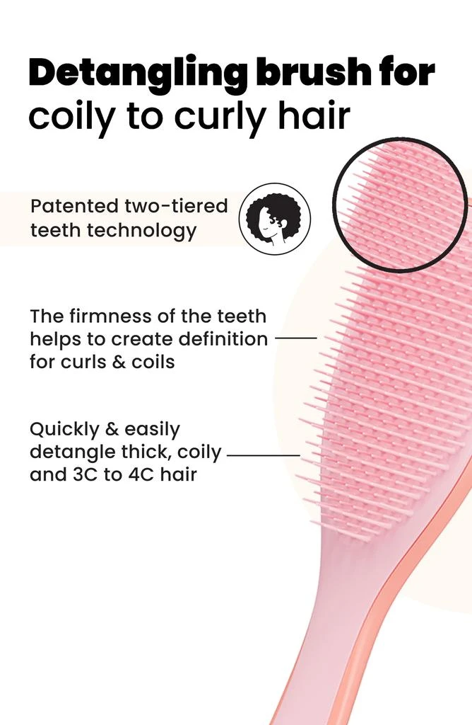 Tangle Teezer Ultimate Detangler Hairbrush for Curly to Coily 2