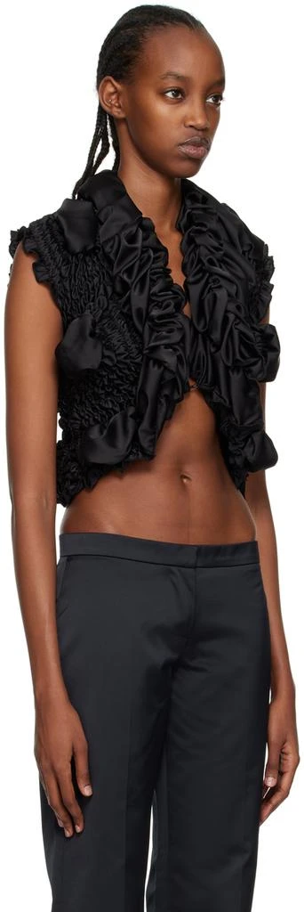 Feben Black Shirred Blouse 2