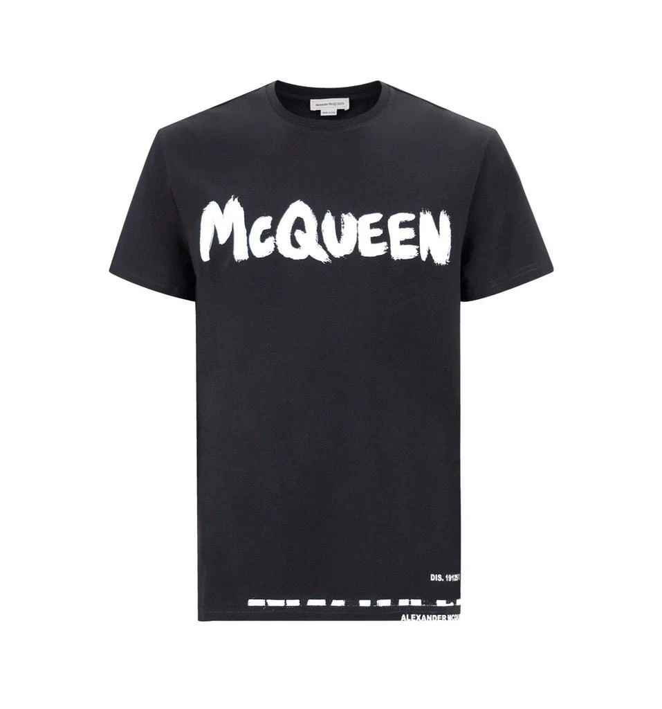 Alexander McQueen Alexander McQueen Logo Printed Crewneck T-Shirt 1