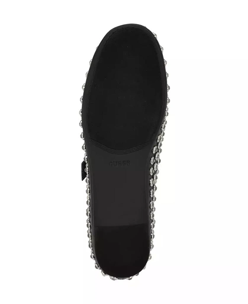 GUESS Women's Kalidal Rhinestone Mary Jane Ballet Flats 5