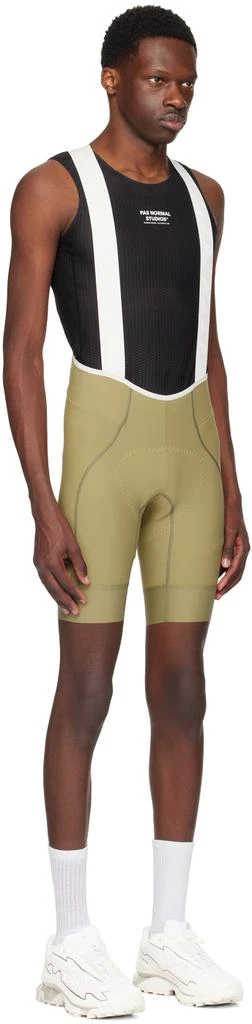 MAAP Off-White & Khaki Team Bib Evo Shorts 2