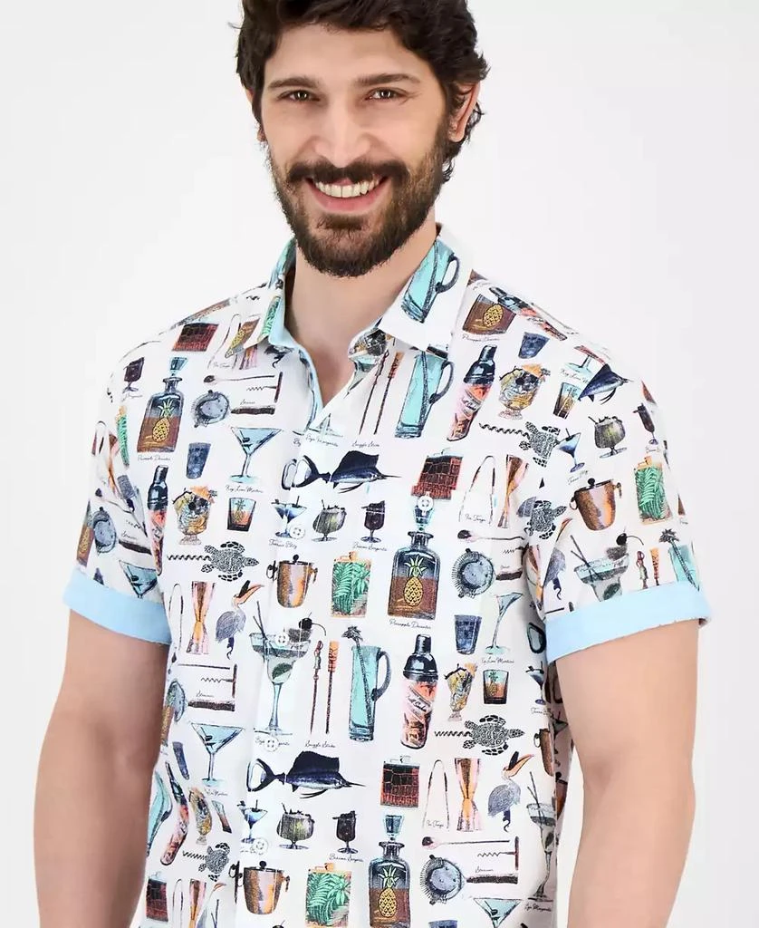 Tommy Bahama Men's Nova Wave Well Stocked Classic-Fit Printed Button-Down Seersucker Shirt 3