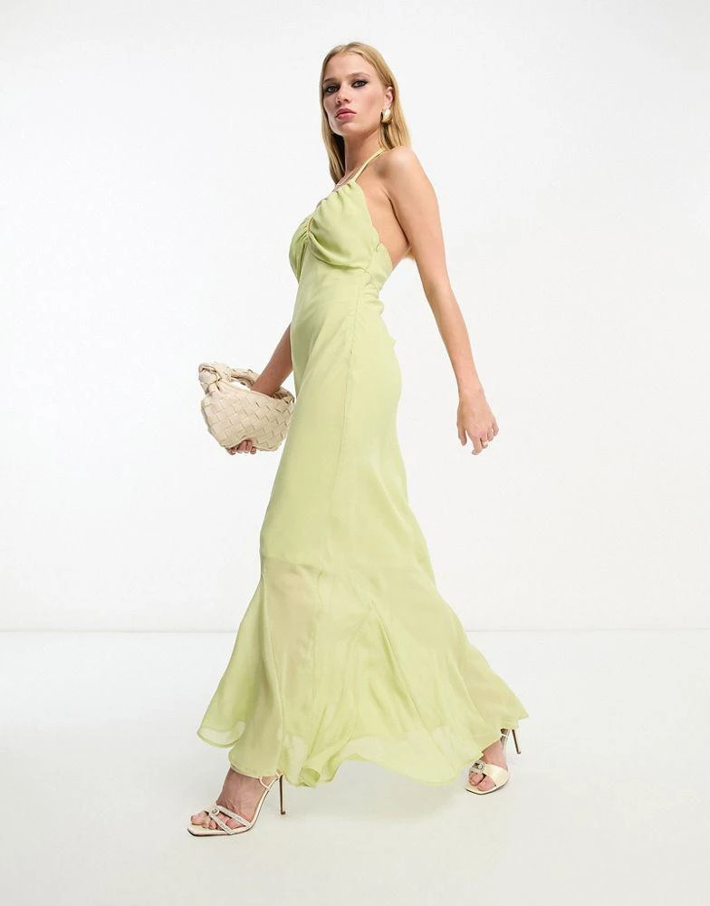 green woolen dress 1770's Woolen Frock Coat - Short Collar main image 0