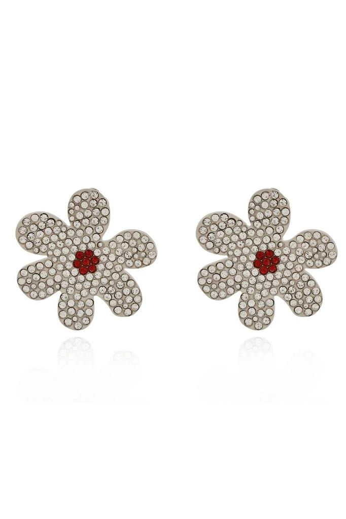 Marni Marni Embellished Flower Shaped Clip-On Earrings 1