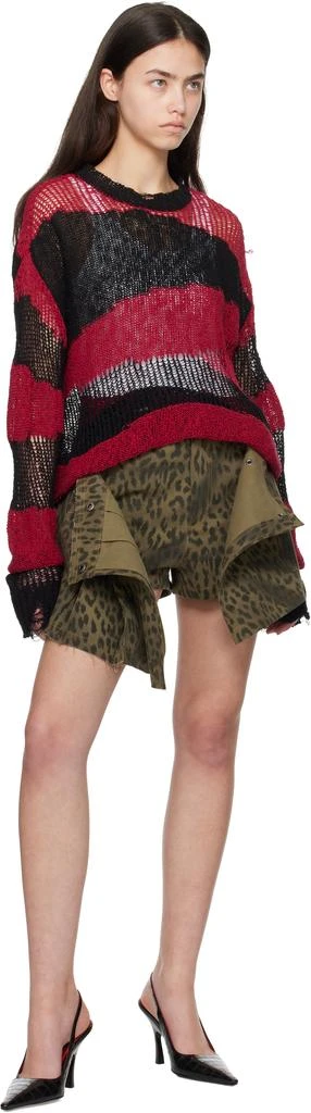 ANDERSSON BELL Khaki Leopard Wrap Skort 4