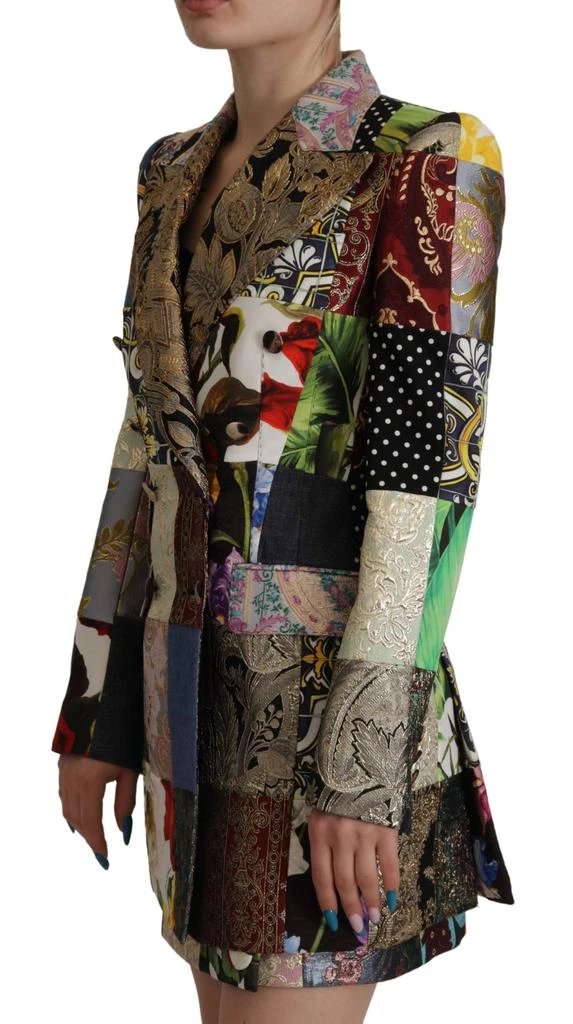 Dolce & Gabbana Dolce & Gabbana Multicolor Double-Breasted Patchwork Jacquard Blazer Jacket 3