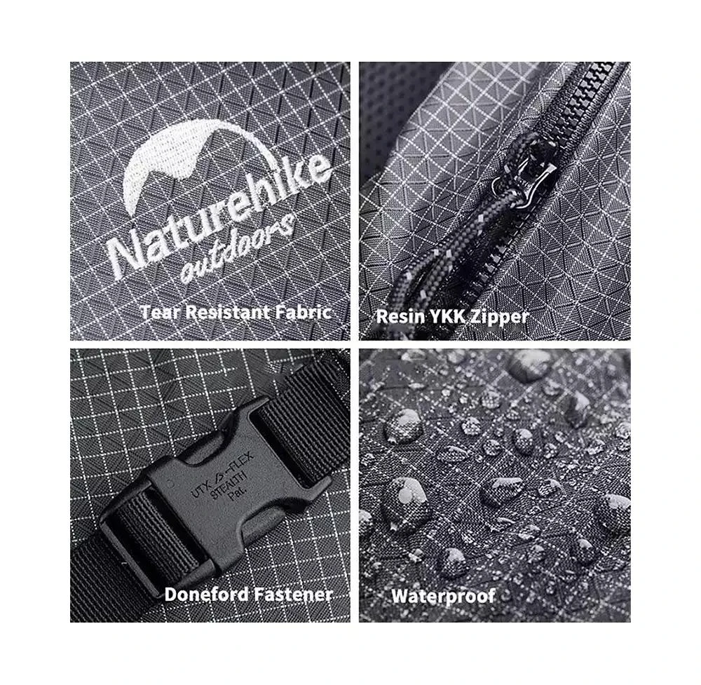 Naturehike 60L+5L Hiking Backpack – Waterproof, Lightweight Mountain Bag with Rain Cover & Shoe Compartment for Camping & Travel 7