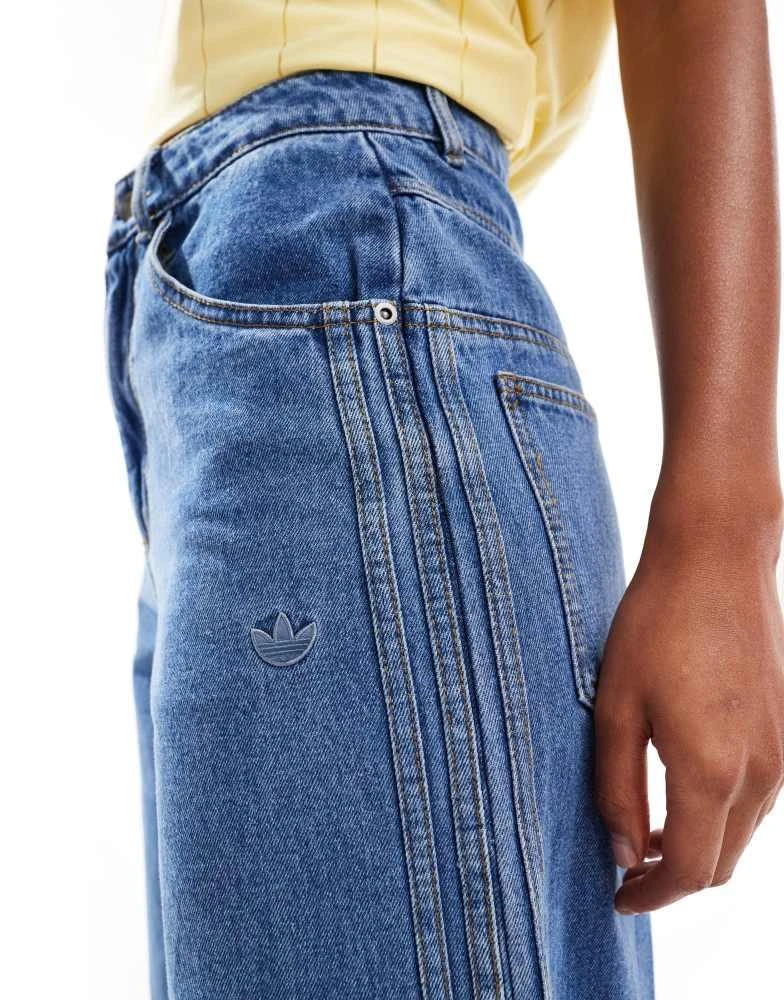 Adidas adidas Originals Premium Essentials wide leg jeans 2