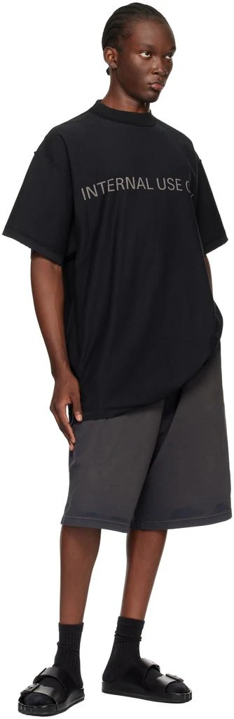 Balenciaga Black 'Internal Use Only' T-Shirt 4