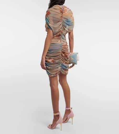 Balmain Printed tulle minidress 3