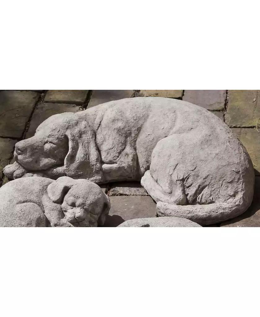 Campania International Reclining Dog Garden Statue