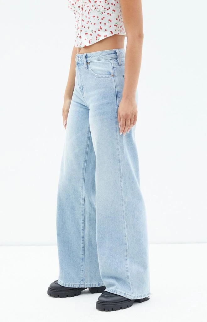PacSun Jessie Light Indigo High Waisted Baggy Jeans 3