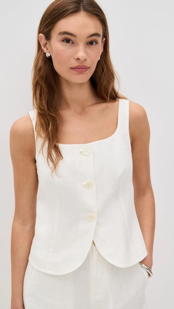 Alex Mill Luna Vest In Linen 1