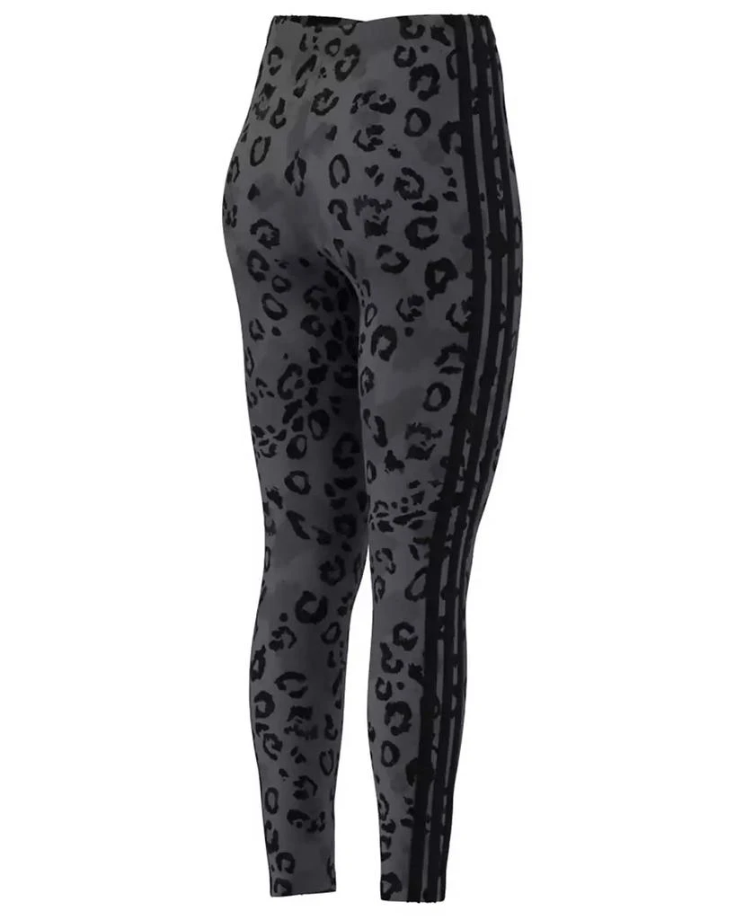 Adidas Women
s Leopard-Print Cotton-Blend High-Rise Leggings 3