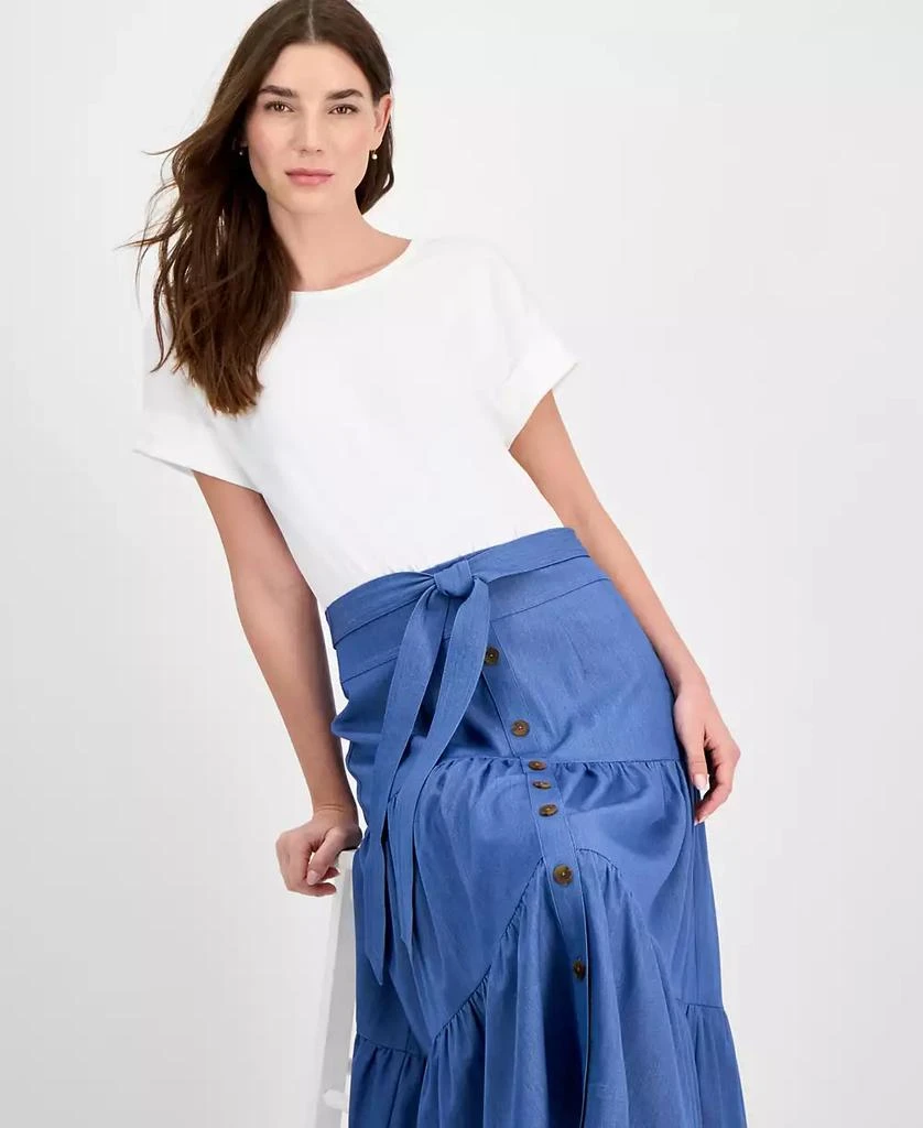 Shop Women's Mixed-Media Tiered Fit & Flare Dress on Sale at BeyondStyle   Get 71% Off Women's Mixed-Media Tiered Fit & Flare Dress with Limited-Time  Flash Deals, Exclusive Discounts, and Special Offers.
