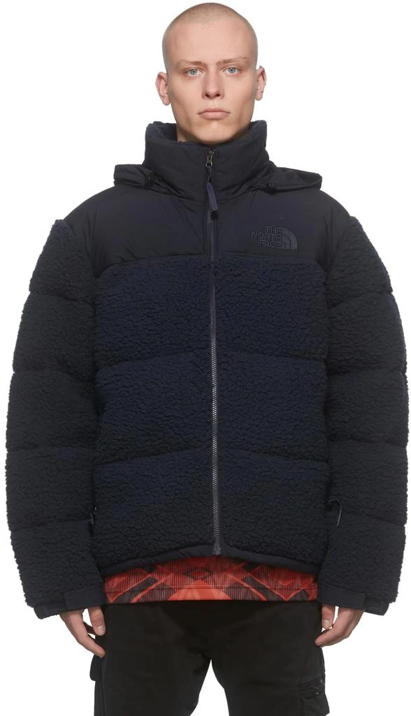 The North Face Navy Down Sherpa Nuptse Jacket 1