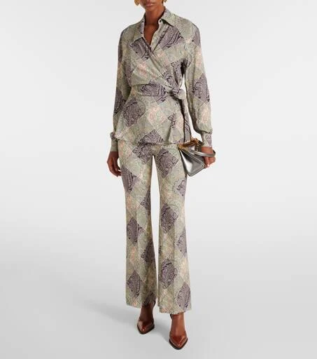 ETRO Paisley high-rise flared pants 7