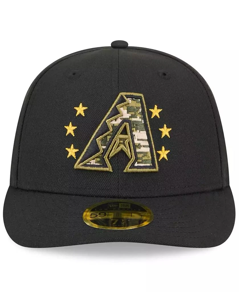 New Era Men's Black Arizona Diamondbacks 2024 Armed Forces Day Low Profile 59FIFTY Fitted Hat 3