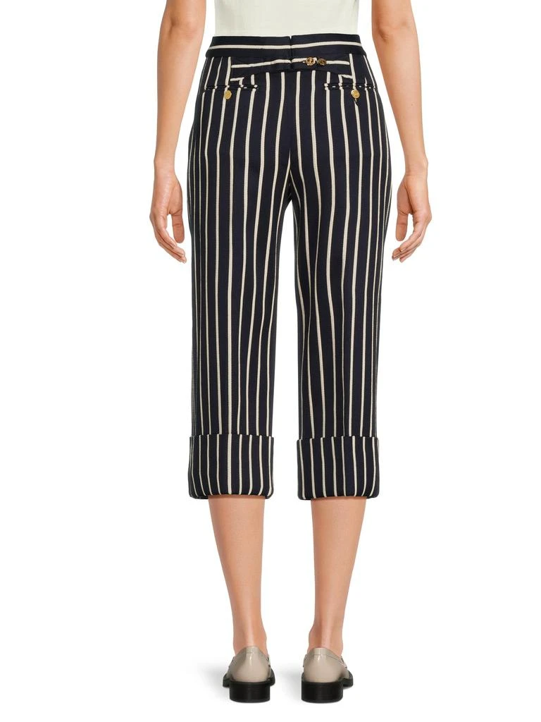 Thom Browne Pinstripe Back-to-Front Low-Rise Straight-Leg Pants 2