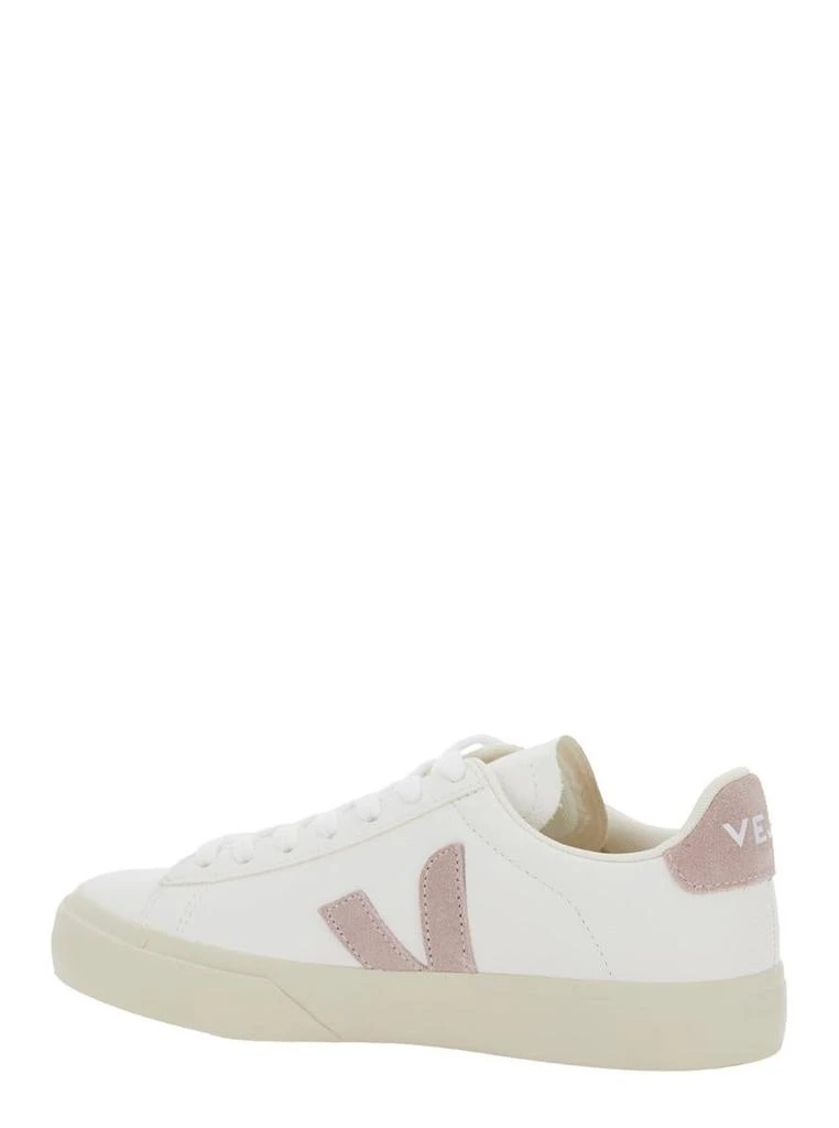 Veja 'Campo' White Low Top Sneakers With Logo Detail On The Side And Logo Lettering On The Heel In Leather Unisex 3
