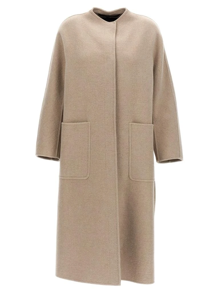 Max Mara Max Mara Gioiosa Collarless Coat 1