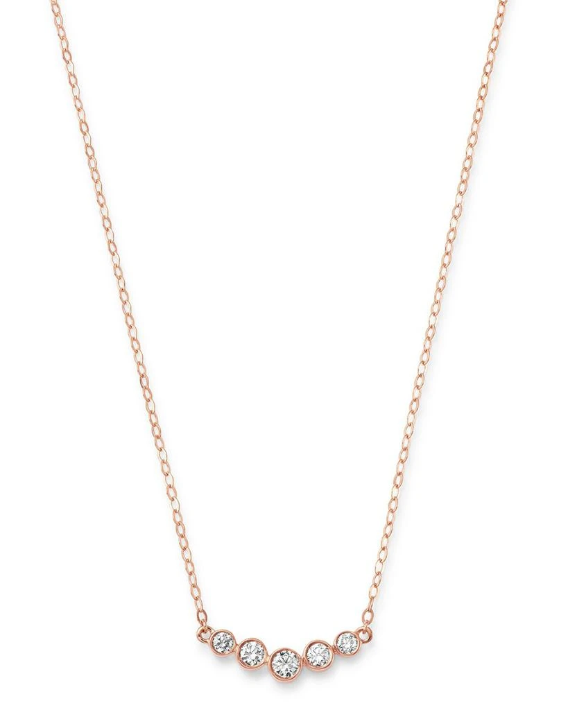 Bloomingdale's Diamond Bar Station Necklace in 14K Rose Gold, 0.25 ct. t.w. 1