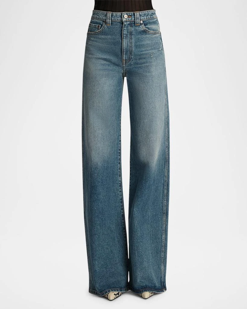 Khaite Dane High-Rise Flared Jeans 4