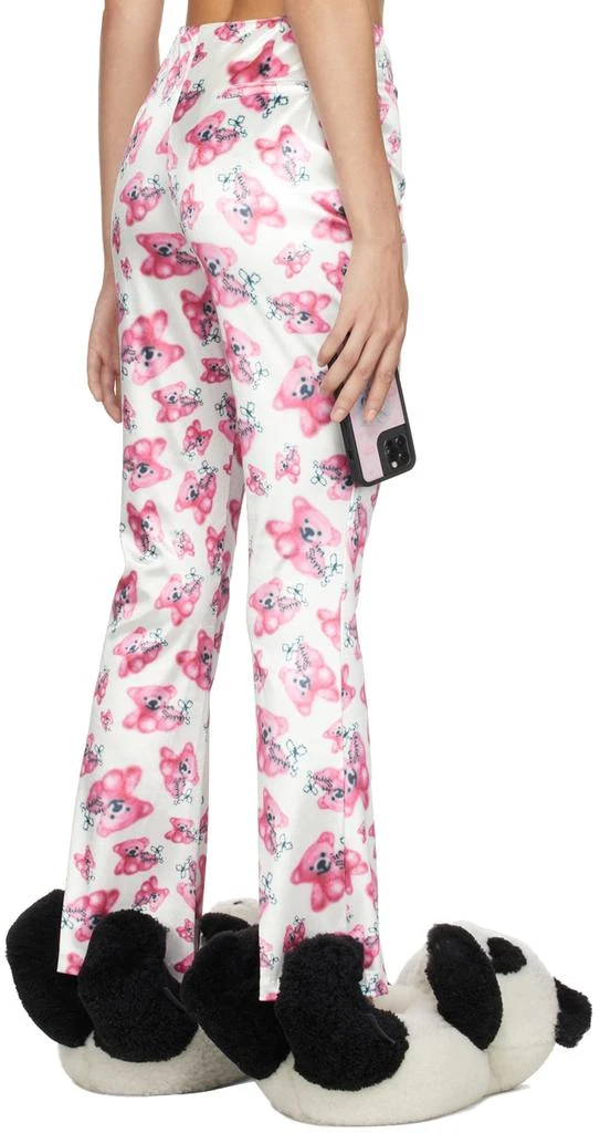 I'm Sorry by Petra Collins SSENSE Exclusive Pink & White Petra Bell Trousers 3